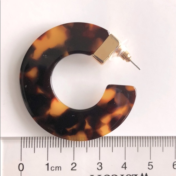 Brown hoop earrings - Picture 5 of 5